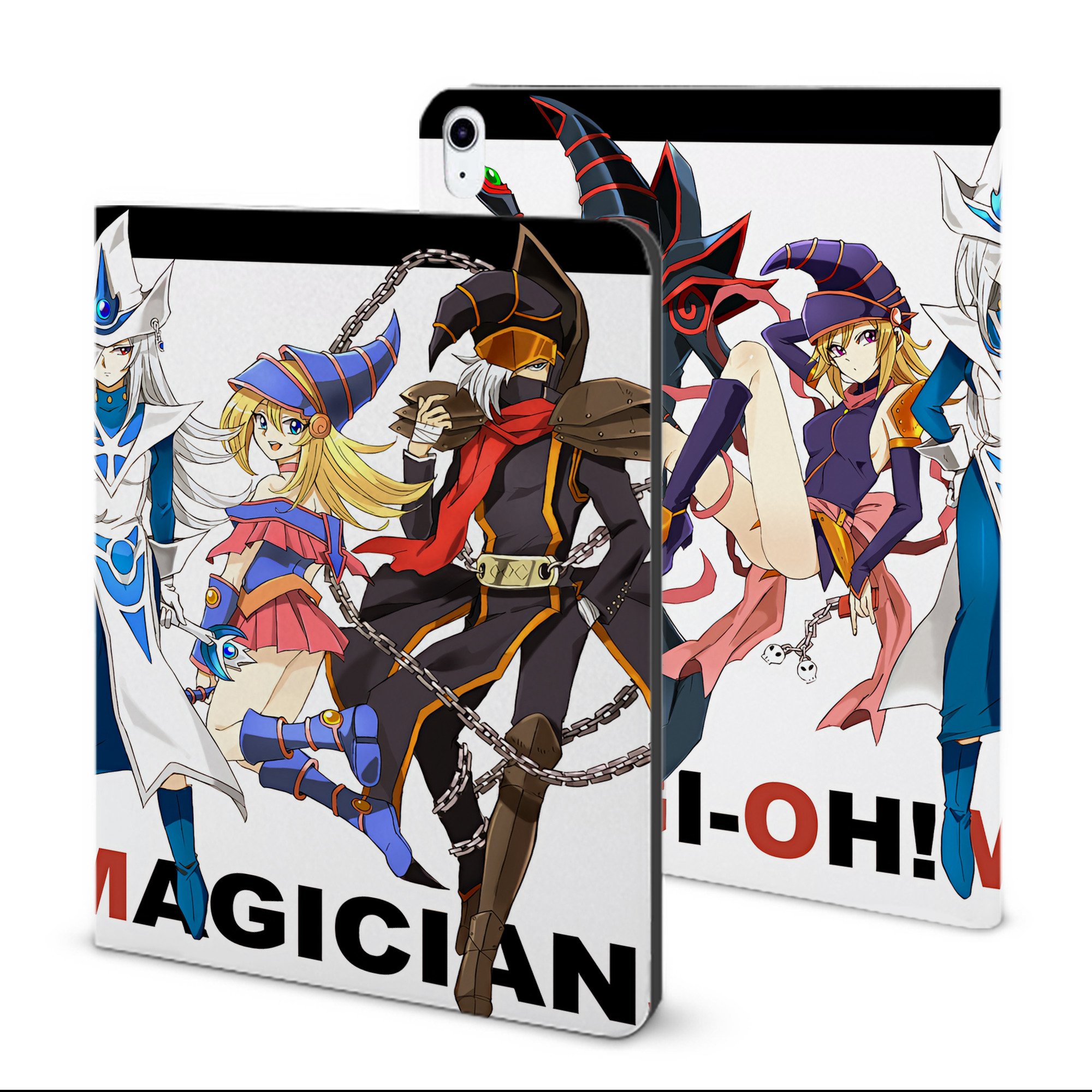 （画像用） 遊☆戯☆王 Yu-Gi-Oh! IPad ケース ブック型 PUレザー TPU 耐衝撃 軽量 薄型 ペン収納なし 全面保護 IPad 各モデル対応